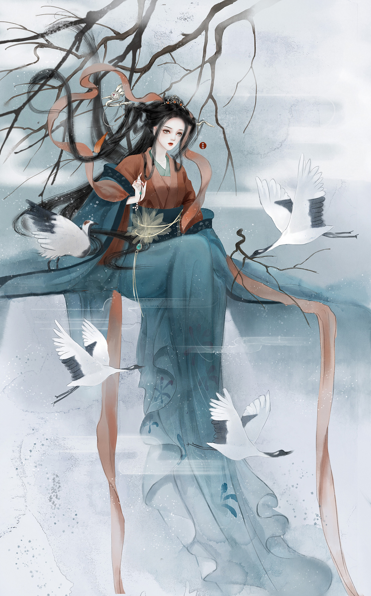 古风插画|插画|创作习作|画画的清昼 - 原创作品 - 站酷 (zcool)