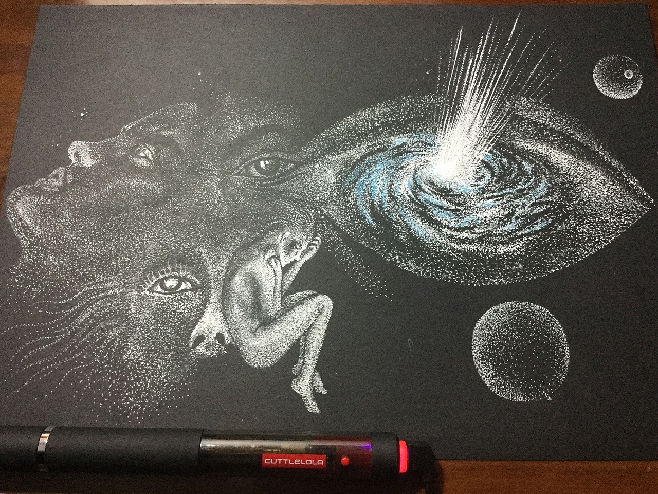 新年期间的几幅手绘作品