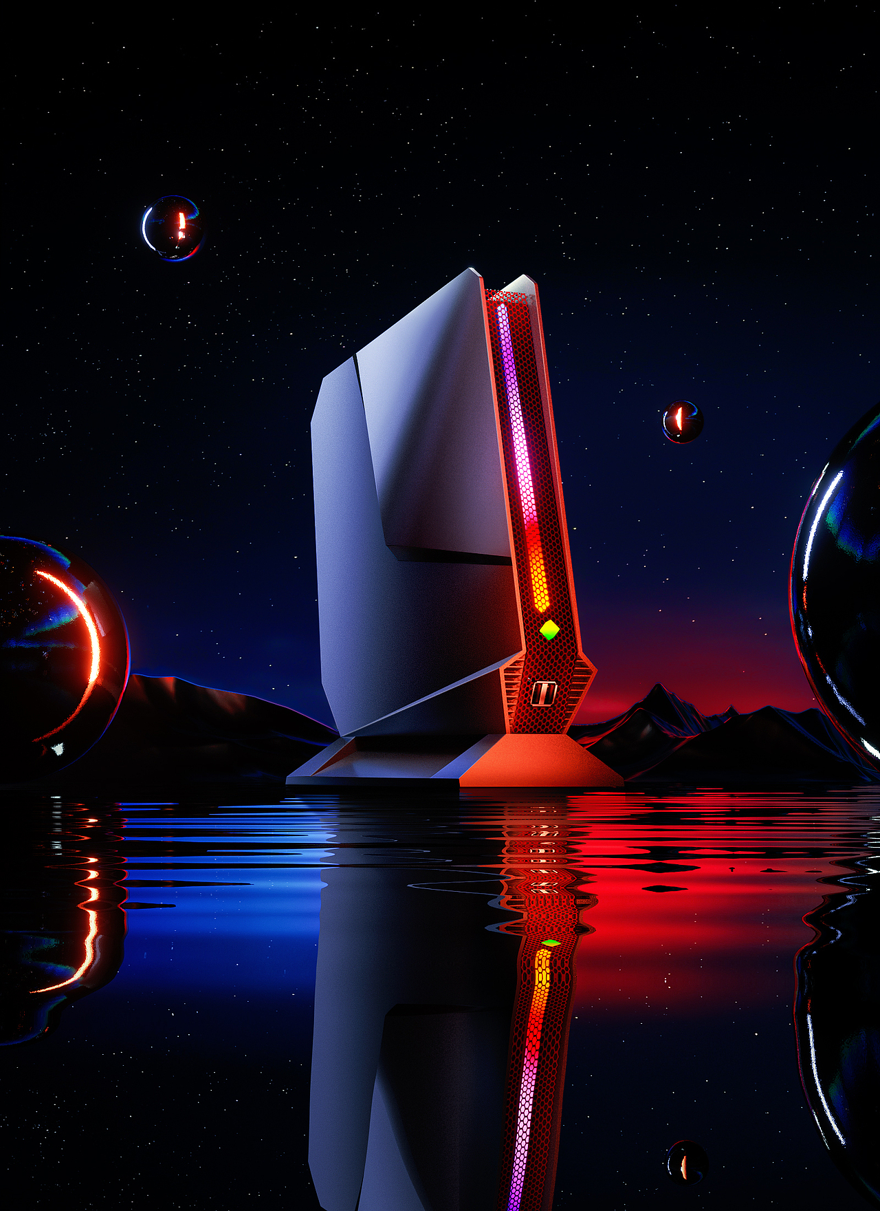 视觉三维渲染 —— 迷你电脑 / mini PC（图ZMzQzNjM0NTUy） - 场景 - 站酷设计师xiQiren原创素材 - 站酷ZCOOL