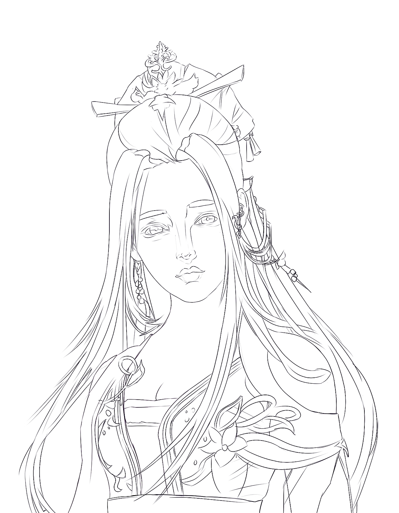 插画线稿与上色