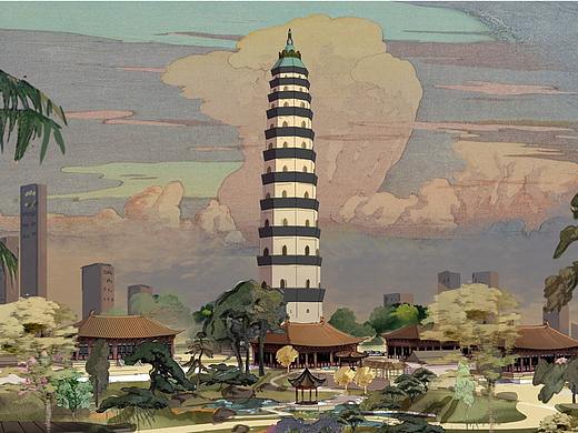 【空间设计】海口明昌塔遗址公园概念设计