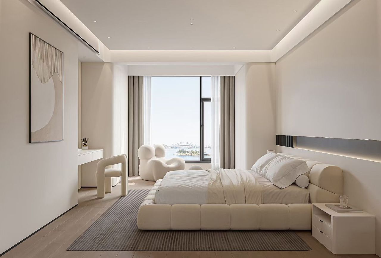 极简男奶油效果图表现