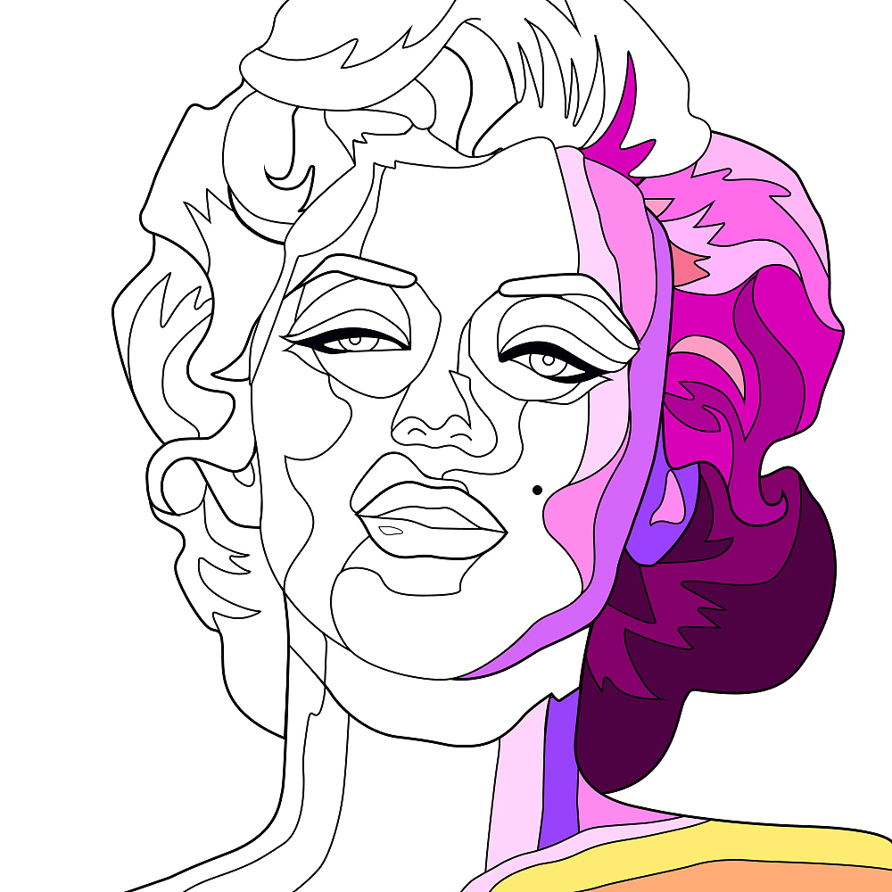 画她-玛丽莲梦露（图ZMTgyNTE0NTI0） - 艺术插画 - 站酷设计师车什么雪原创素材 - 站酷ZCOOL