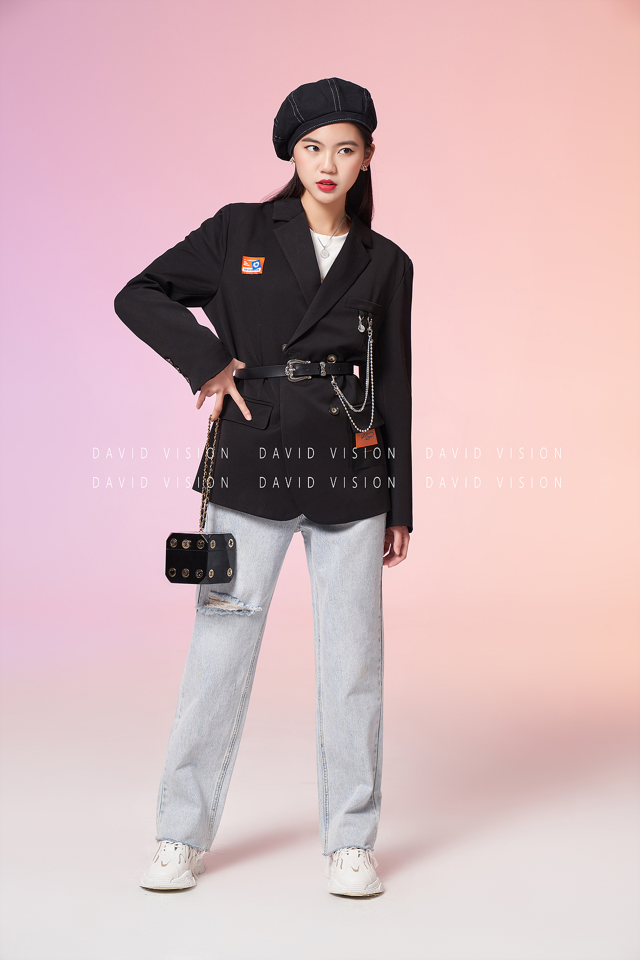 潮牌小西装拍摄