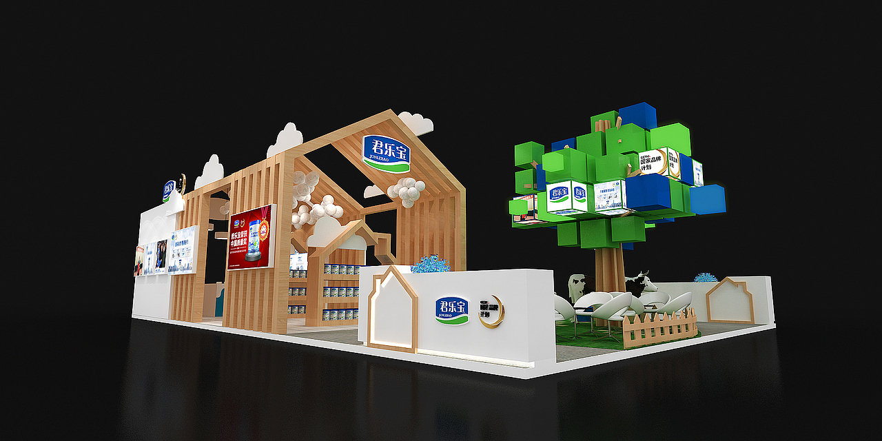 君乐宝展台