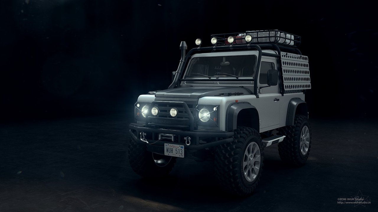 Land Rover Defender 90 路虎卫士（图ZNDg5NjQ1MTY=） - 机械/交通 - 站酷设计师_WUH_原创素材 - 站酷ZCOOL
