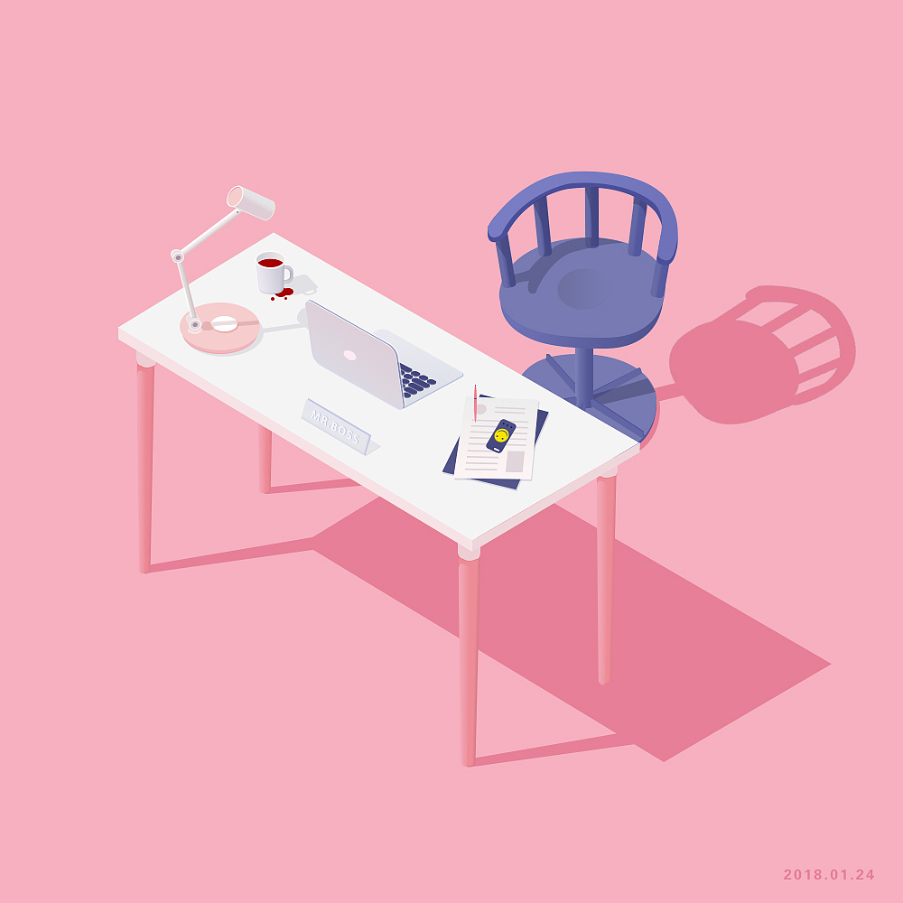 插画办公室小道具（图ZMTAzODA2Njk2） - 创作习作 - 站酷设计师希无之音原创素材 - 站酷ZCOOL