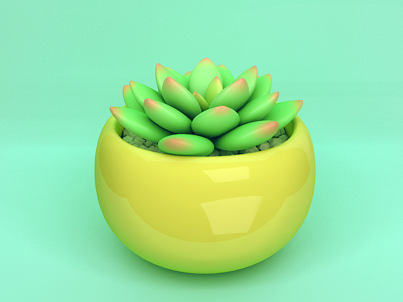 C4D练习——多肉（图ZMTEyMzMzNzk2） - 其他平面 - 站酷设计师咕咚723原创素材 - 站酷ZCOOL