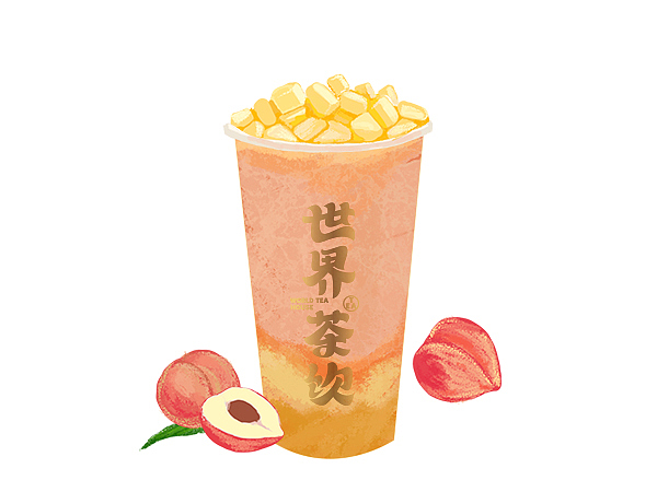 茶饮产品手绘