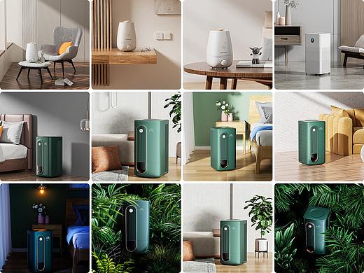 【产品渲染-空气净化器×12】