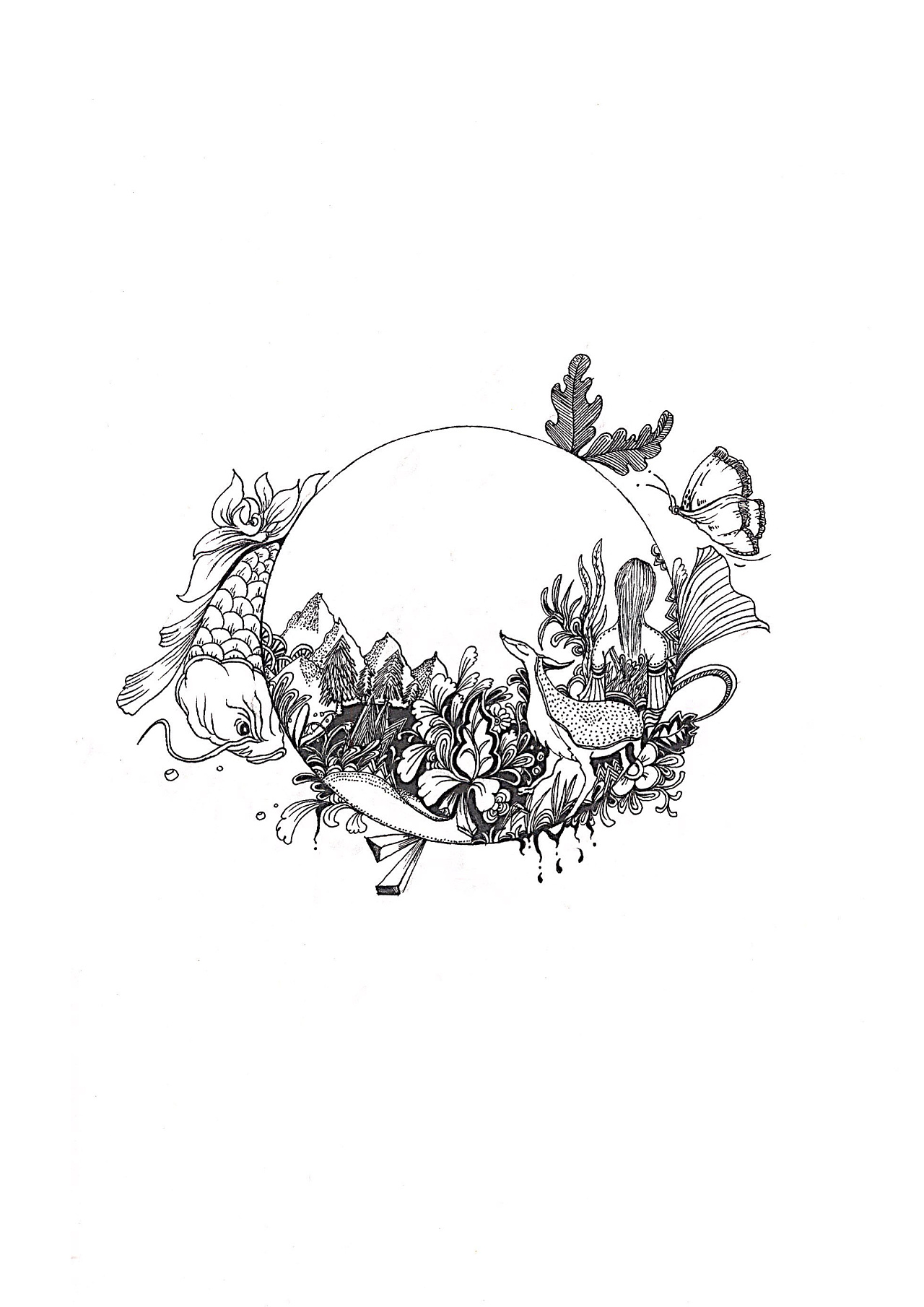 线描|插画|创作习作|娃娃画坊 - 原创作品 - 站酷 (zcool)