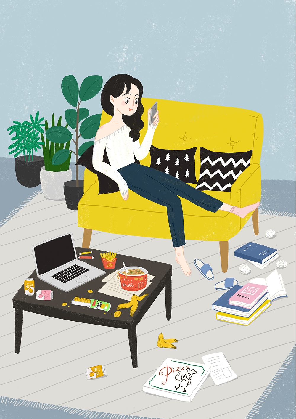 一组关于吃饭的商业插画（图ZNjg3MjI4NDQ=） - 商业插画 - 站酷设计师司小葱原创素材 - 站酷ZCOOL