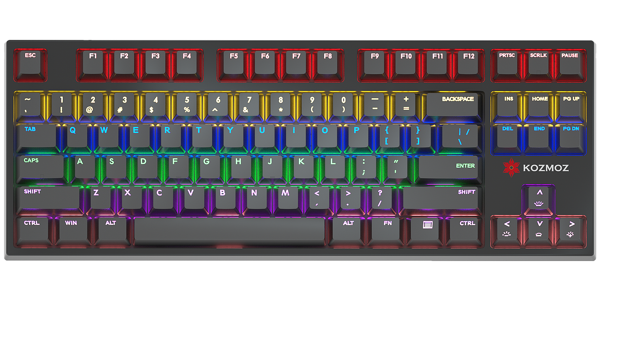 87机械键盘C4D渲染图