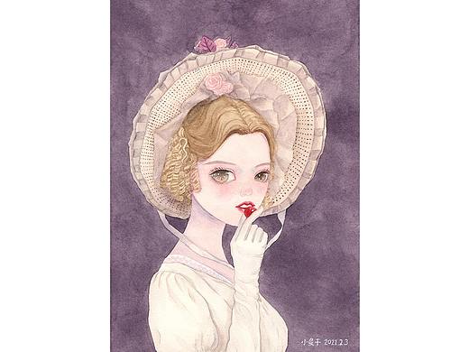 100幅水彩人物 元气美少女100/16-20