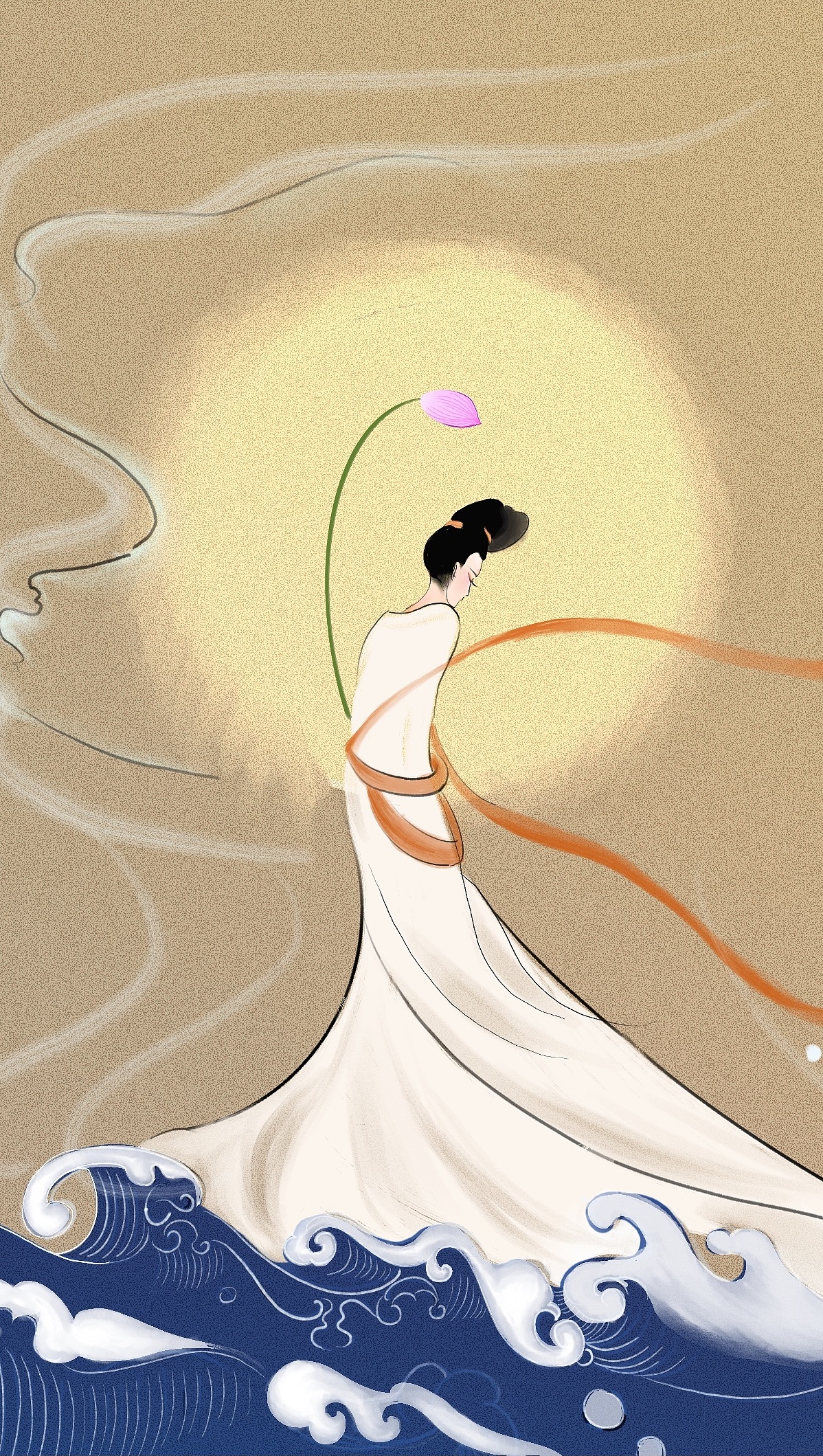 洛神赋|插画|创作习作|声声暖 - 原创作品 - 站酷 (zcool)