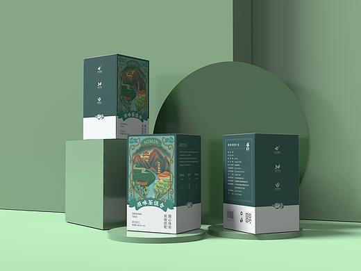 茶叶-国潮手绘插画系列包装设计