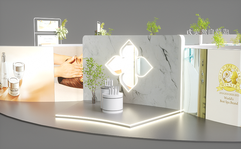 美容院地推展位设计效果图