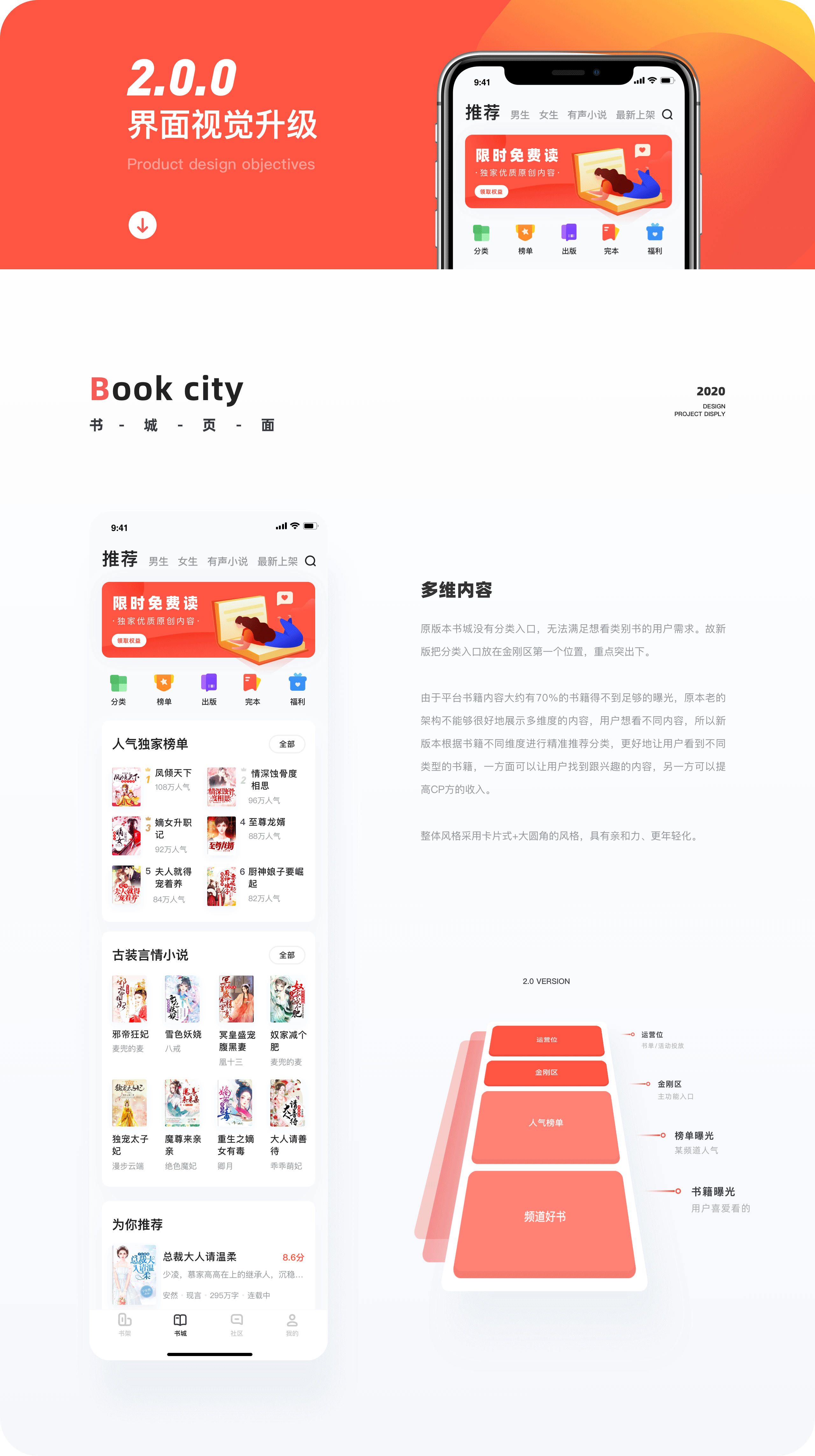 微鲤小说2.0视觉设计 项目总结（图ZMjEwOTA4OTUy） - APP界面 - 站酷设计师田椒设计原创素材 - 站酷ZCOOL