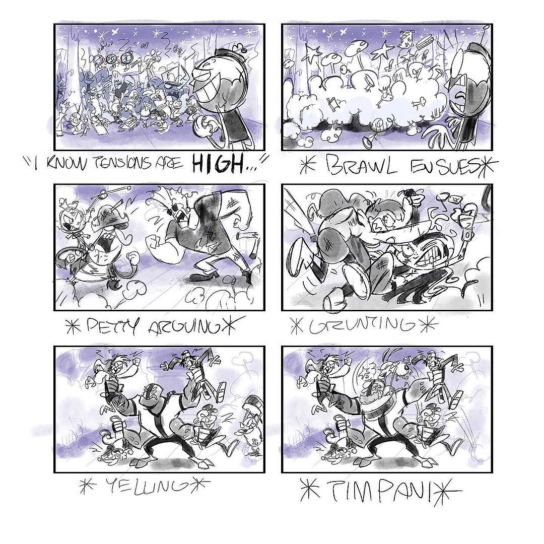 masonearwood分镜头作品绘画参考~ .