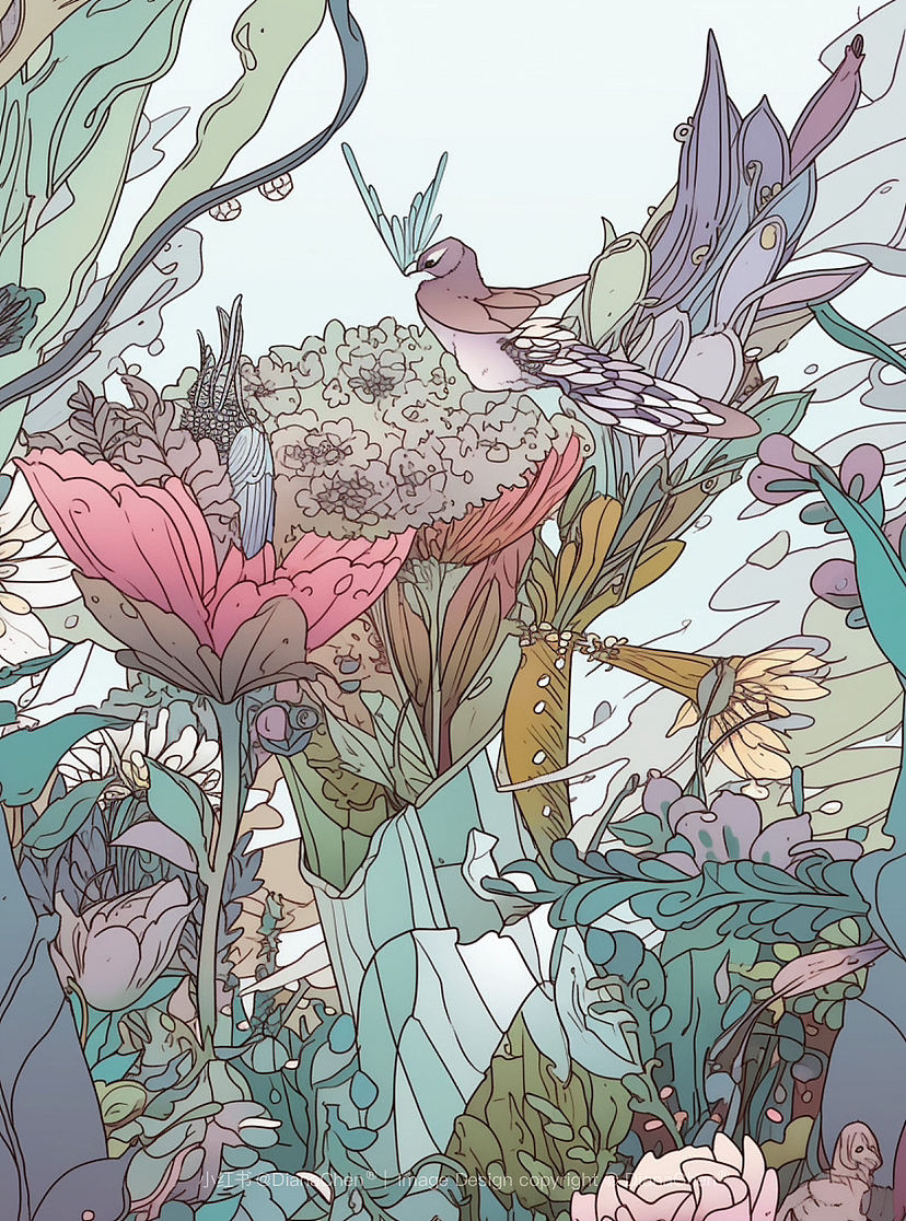 Ai插画｜超美的商业插画包装应用案例（图ZMzQwNzQxOTM2） - AI作品 - 站酷设计师DIANACHEN®设计原创素材 - 站酷ZCOOL