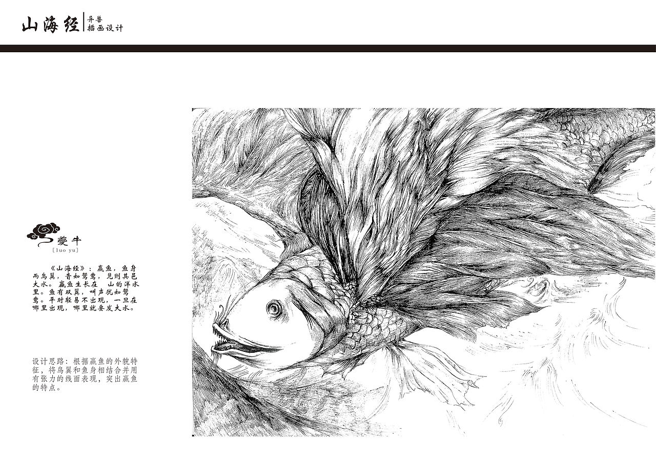 《山海经》异兽插画设计