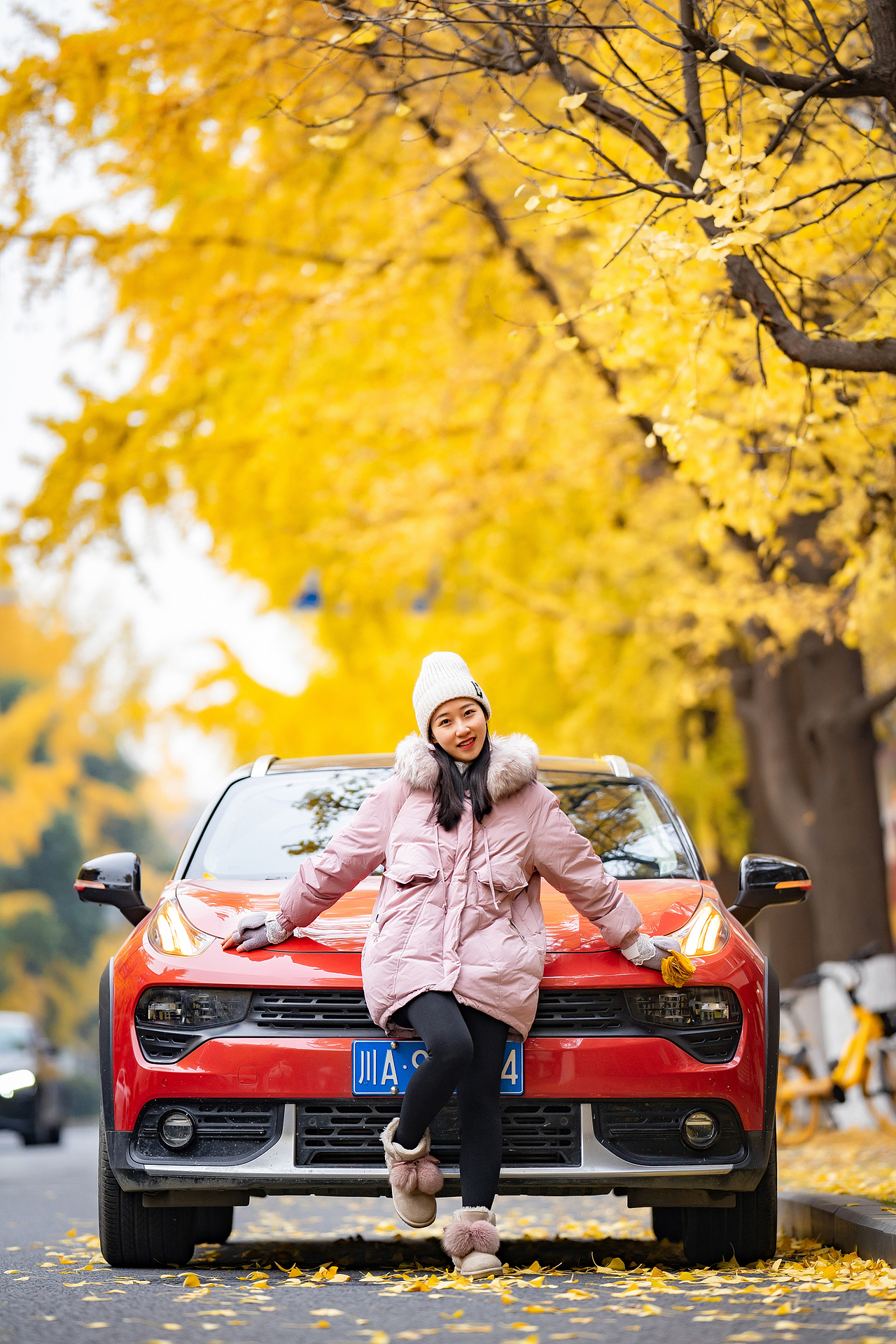 美丽的河边银杏，锦里中路（图ZMjM1NzgyNzA4） - 人像摄影 - 站酷设计师迪克高原创素材 - 站酷ZCOOL