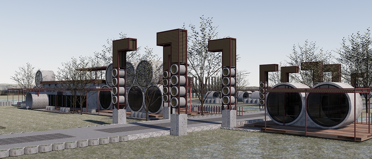 公共艺术设计介入辽河口红海滩旅游区Ⅰ（图ZMjcyNTU4OTA0） - 景观设计 - 站酷设计师希未设计原创素材 - 站酷ZCOOL