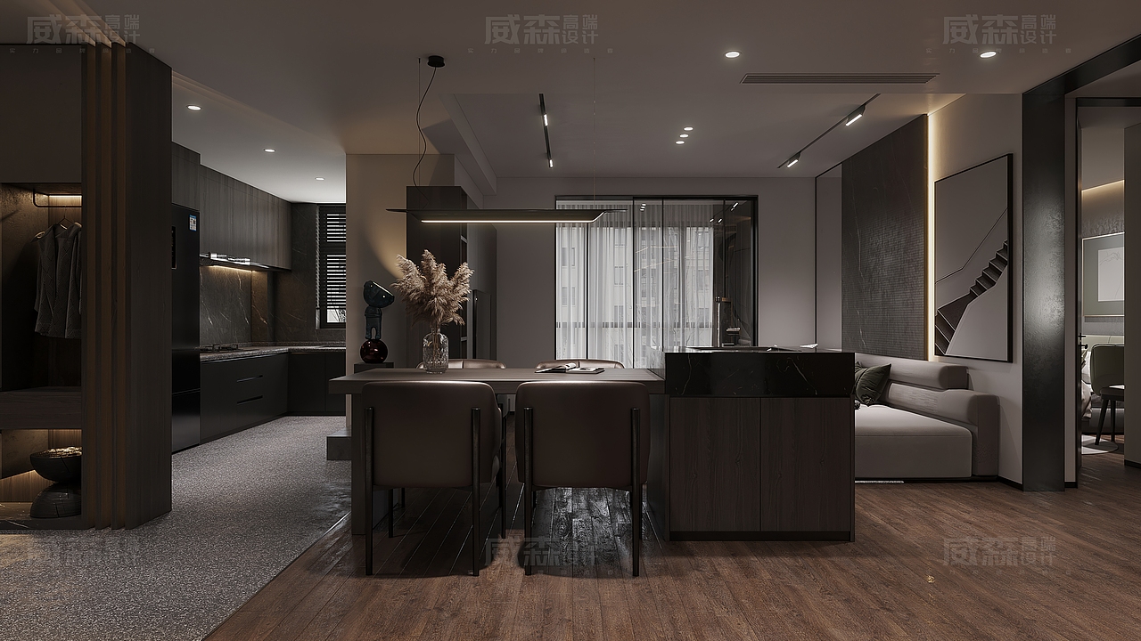 家装|高级黑 无主灯设计（图ZMjQ3ODQ2NzI0） - 家装设计 - 站酷设计师VS18656027090原创素材 - 站酷ZCOOL