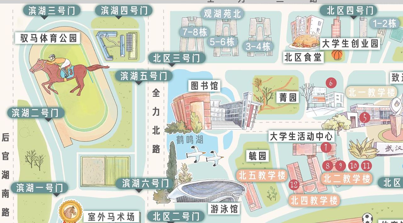 武汉工商学院平面图图片
