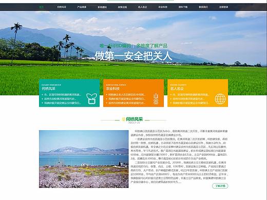 农业网页设计