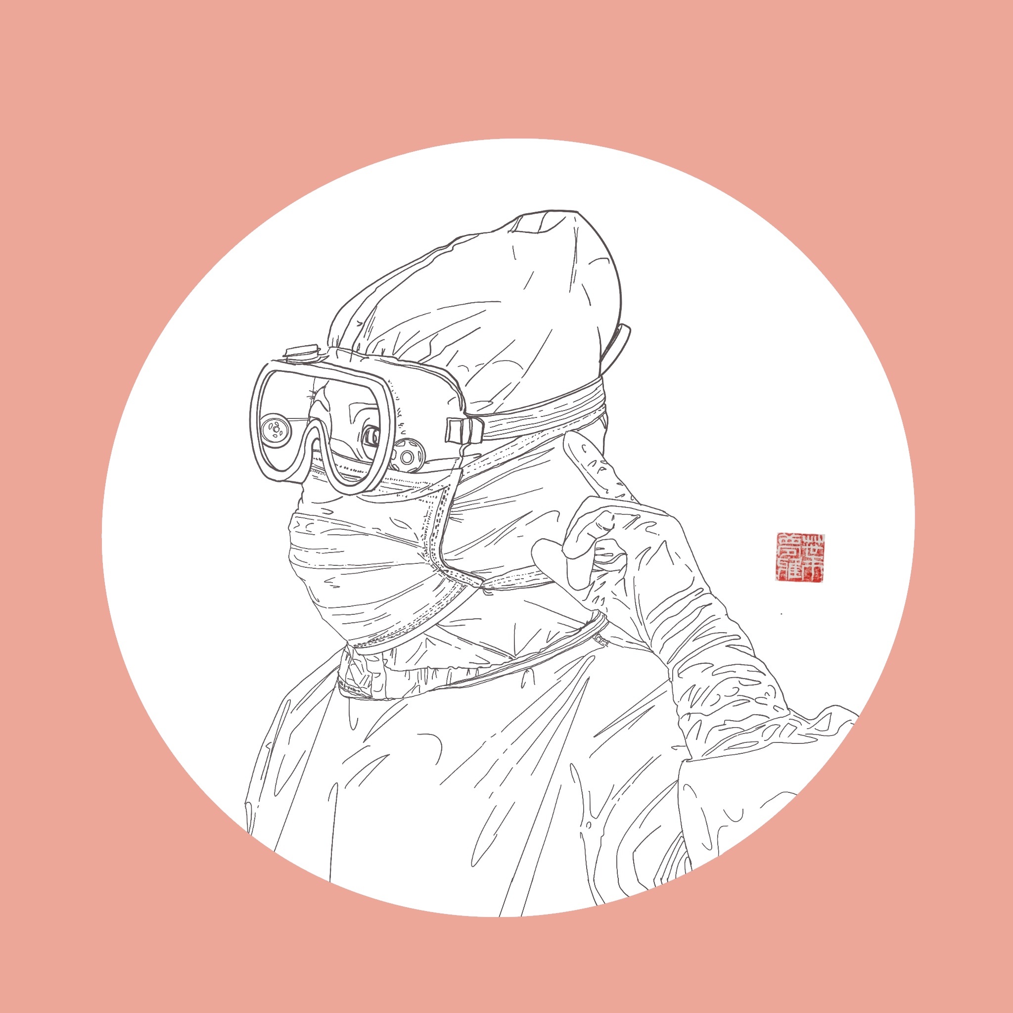 抗疫助力—加油—未完待续|插画|其他插画|小小阿婆 - 原创作品