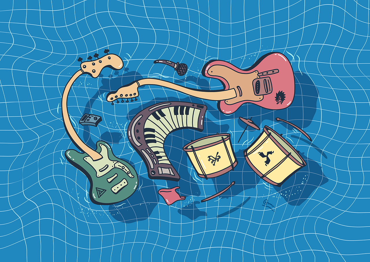 乐队主题-书籍封面设计（图ZMjM5NDQ0MTA0） - 商业插画 - 站酷设计师眯斯特G原创素材 - 站酷ZCOOL