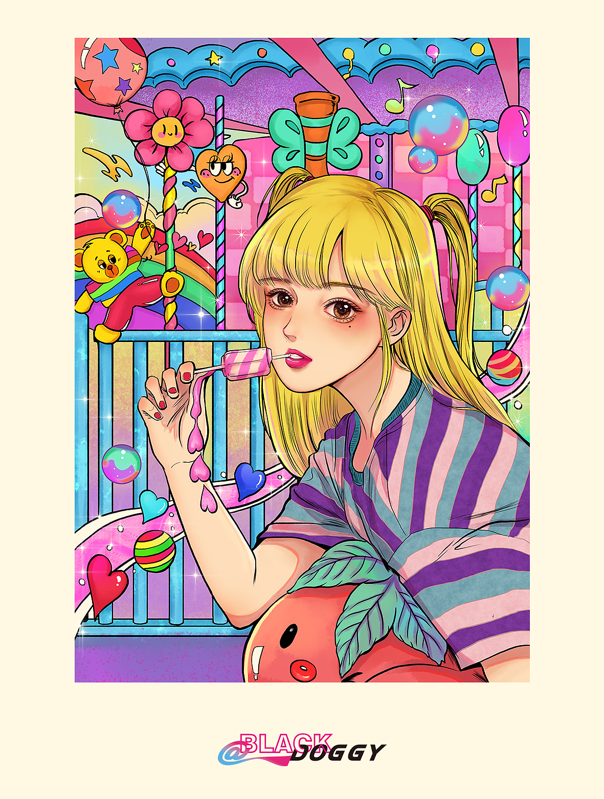BLACKDOGGY 2020插画作品总结（图ZMjQyNTU5NDI0） - 艺术插画 - 站酷设计师BLACKDOGGY原创素材 - 站酷ZCOOL