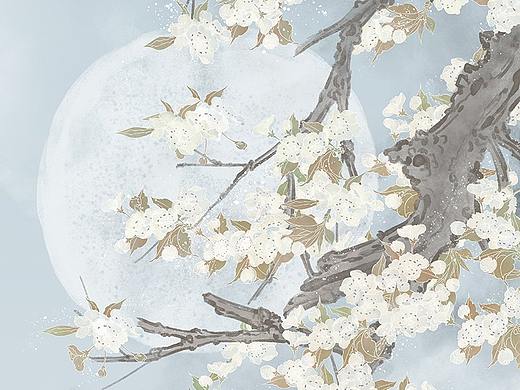 月下梨花
