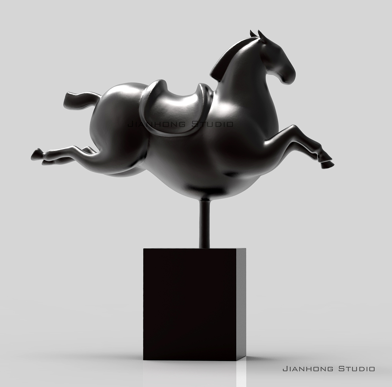 《跃》Leap ！（图ZMTQ0NTQzOTQw） - 雕塑 - 站酷设计师周鉴鸿_雕塑原创素材 - 站酷ZCOOL