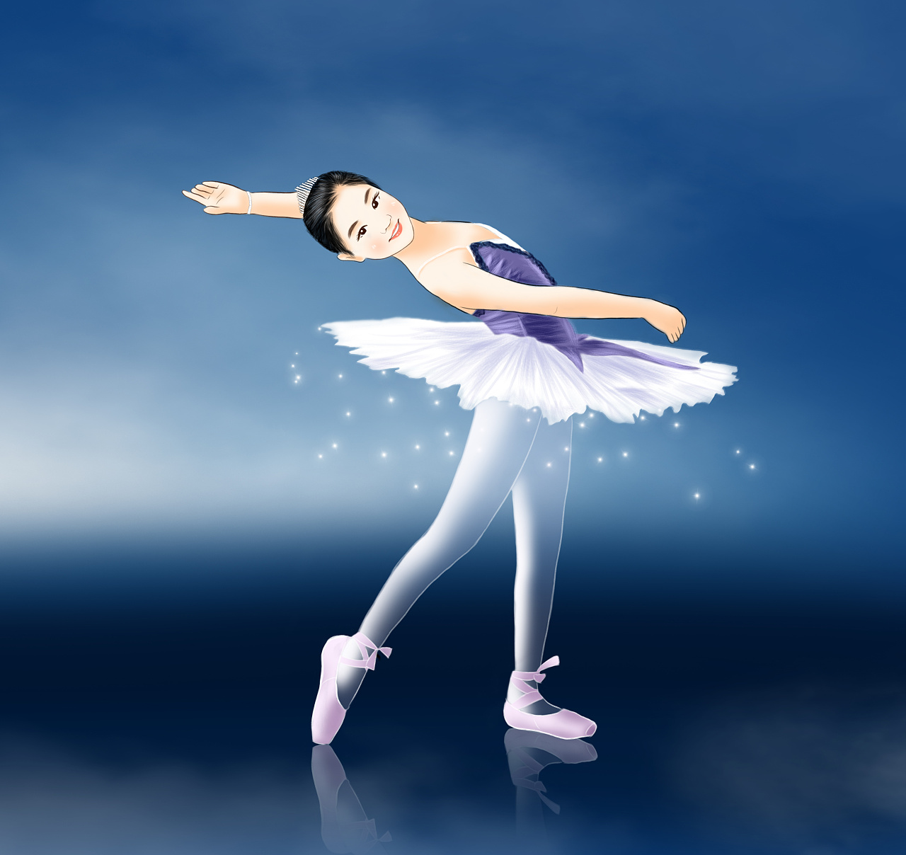 做一只美丽的白天鹅