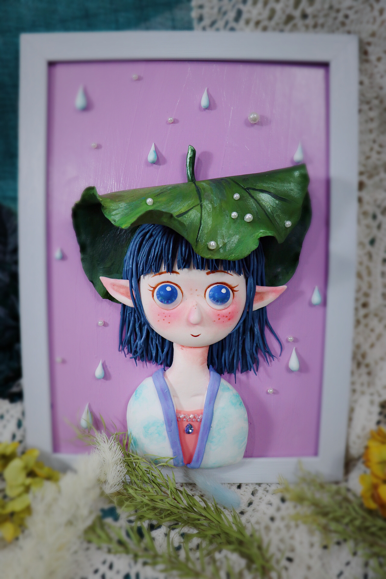 超轻粘土浮雕画～