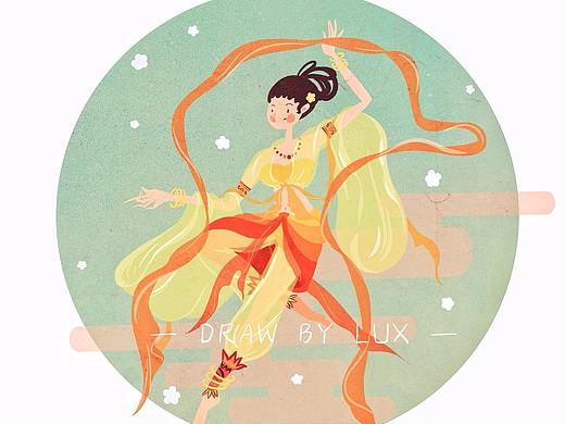 飞天插画