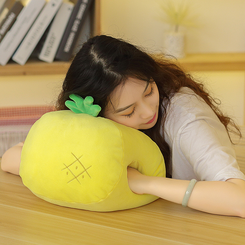 软体木菲水果暖手午睡枕
