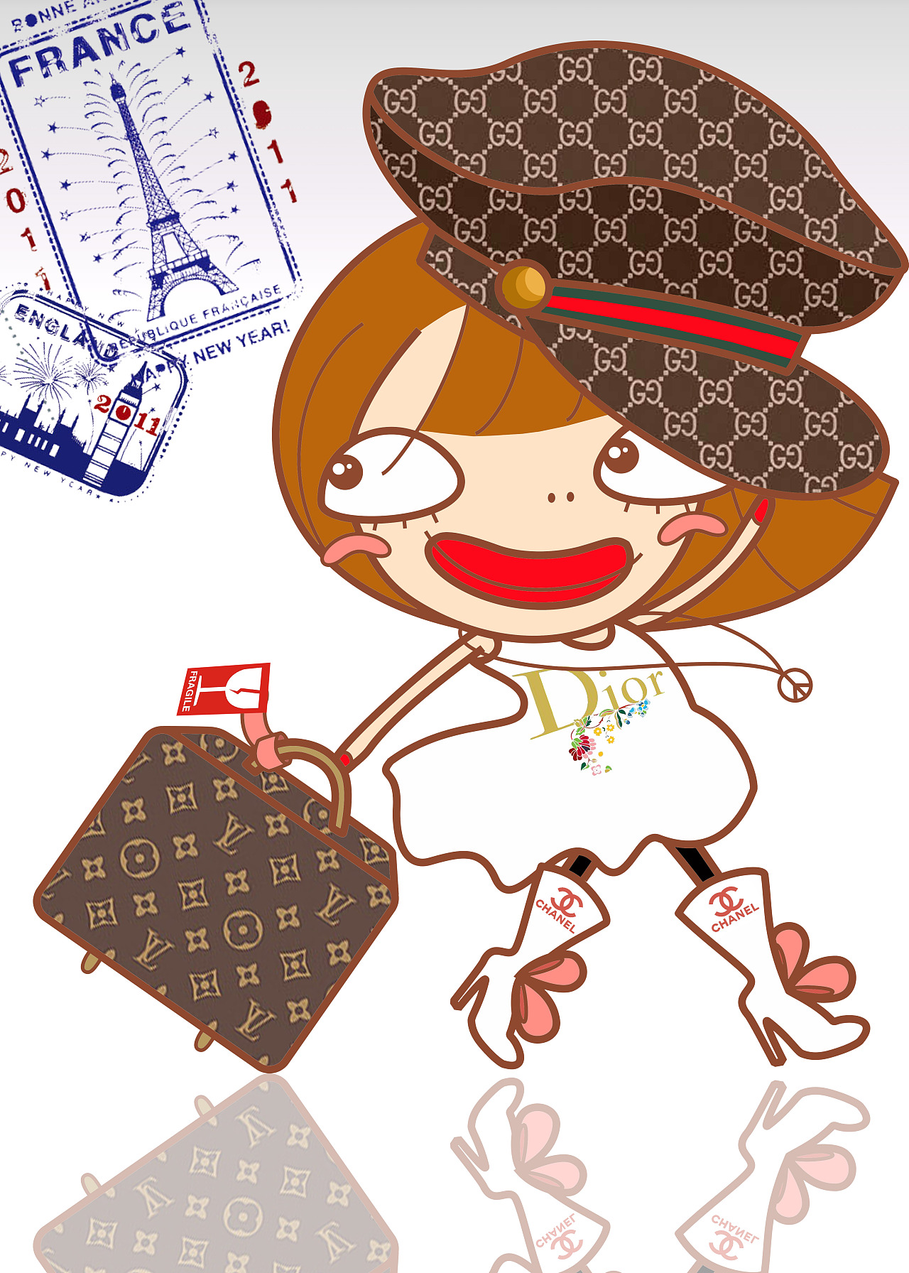 原创卡通人物 yoyo