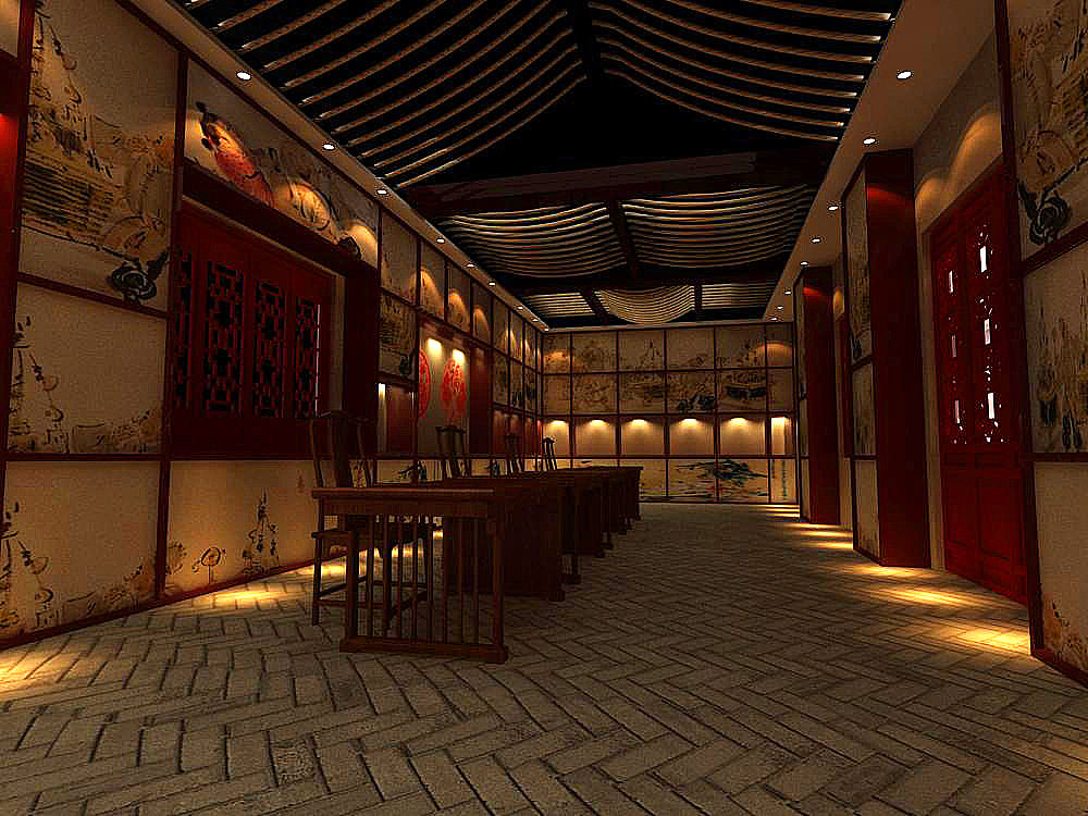 某民俗工艺展厅设计（图ZMjE3Mjk2MDg=） - 建筑/空间 - 站酷设计师Escapetomato原创素材 - 站酷ZCOOL