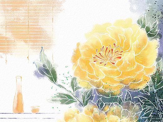 水彩花卉插画