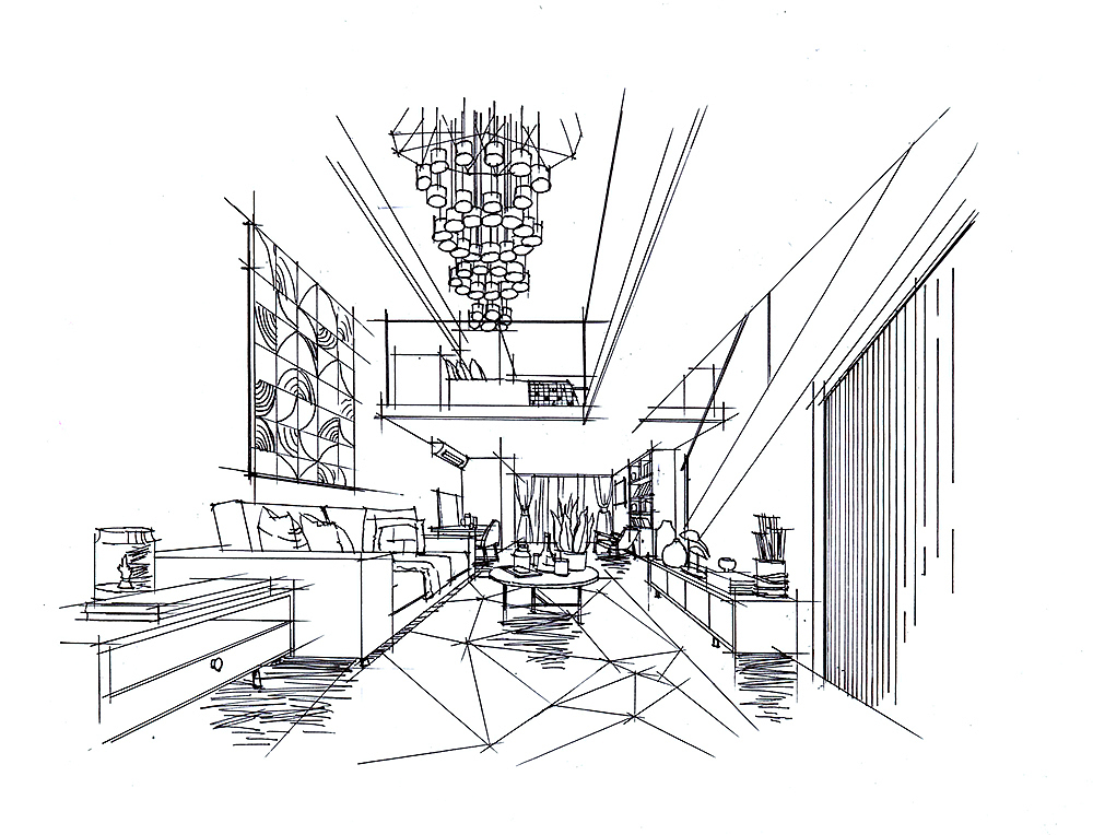 室内手绘马克笔上色步骤