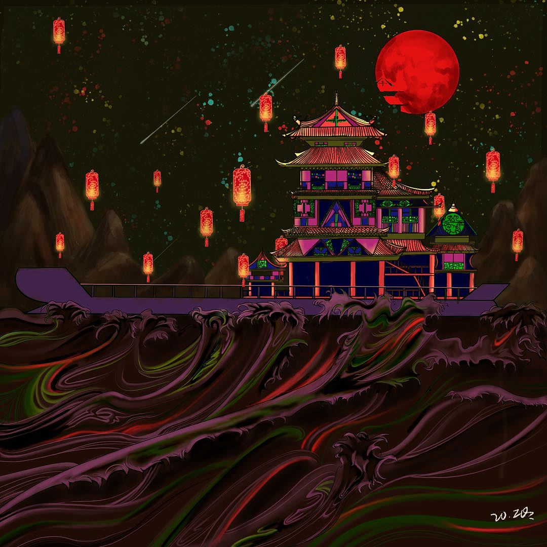 黑夜船（图ZMjEwNzk2MzA4） - 创作习作 - 站酷设计师魔音兮香菜原创素材 - 站酷ZCOOL