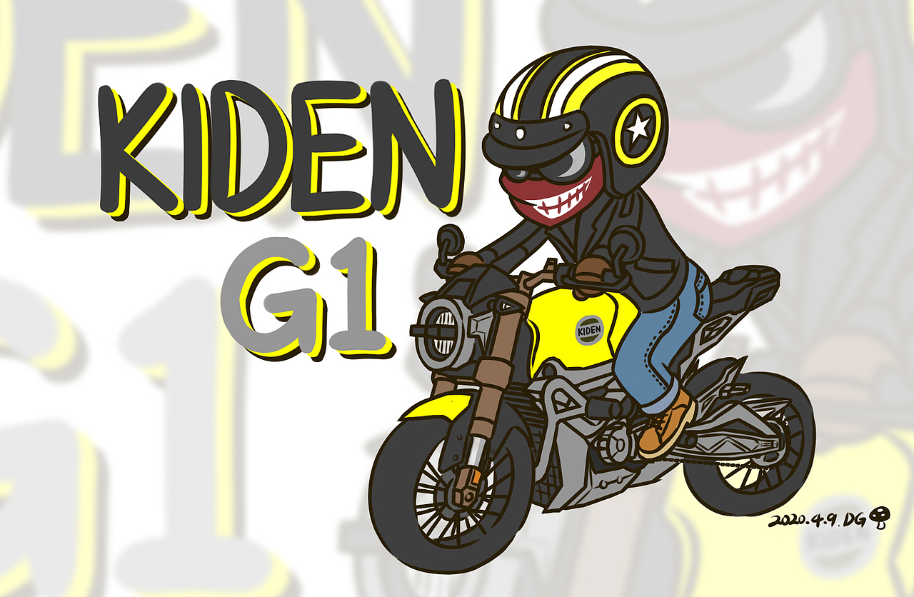 启典摩托G1Q版插画