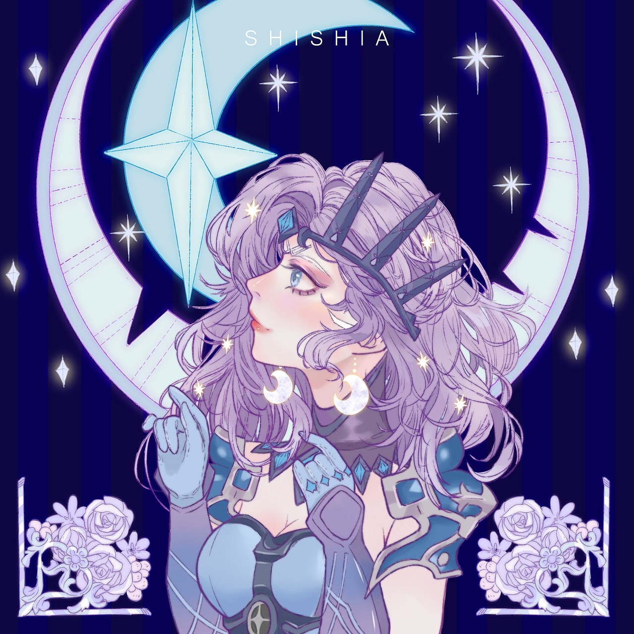 守望先锋月神天使皮肤同人创作