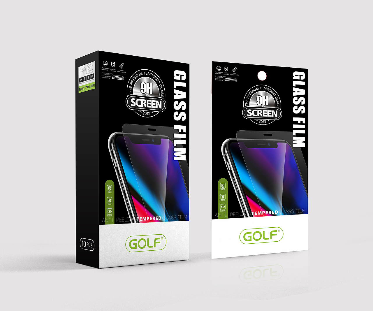 曾经的钢化膜包装