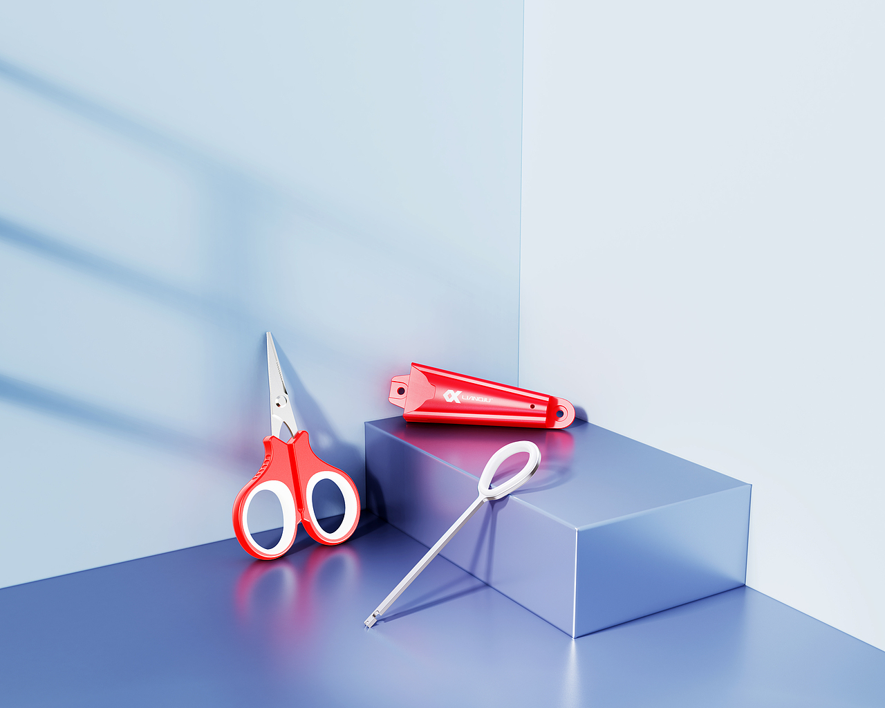 产品渲染-剪刀取钩器