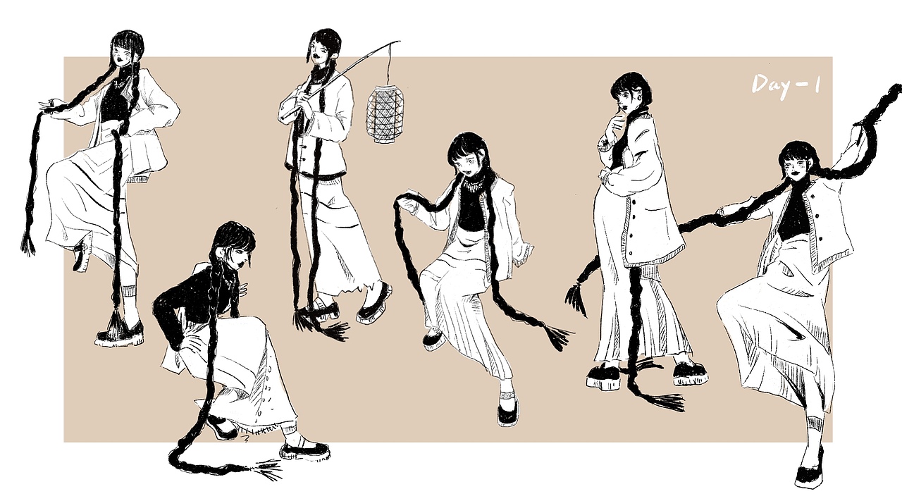 记速写打卡练习1-12