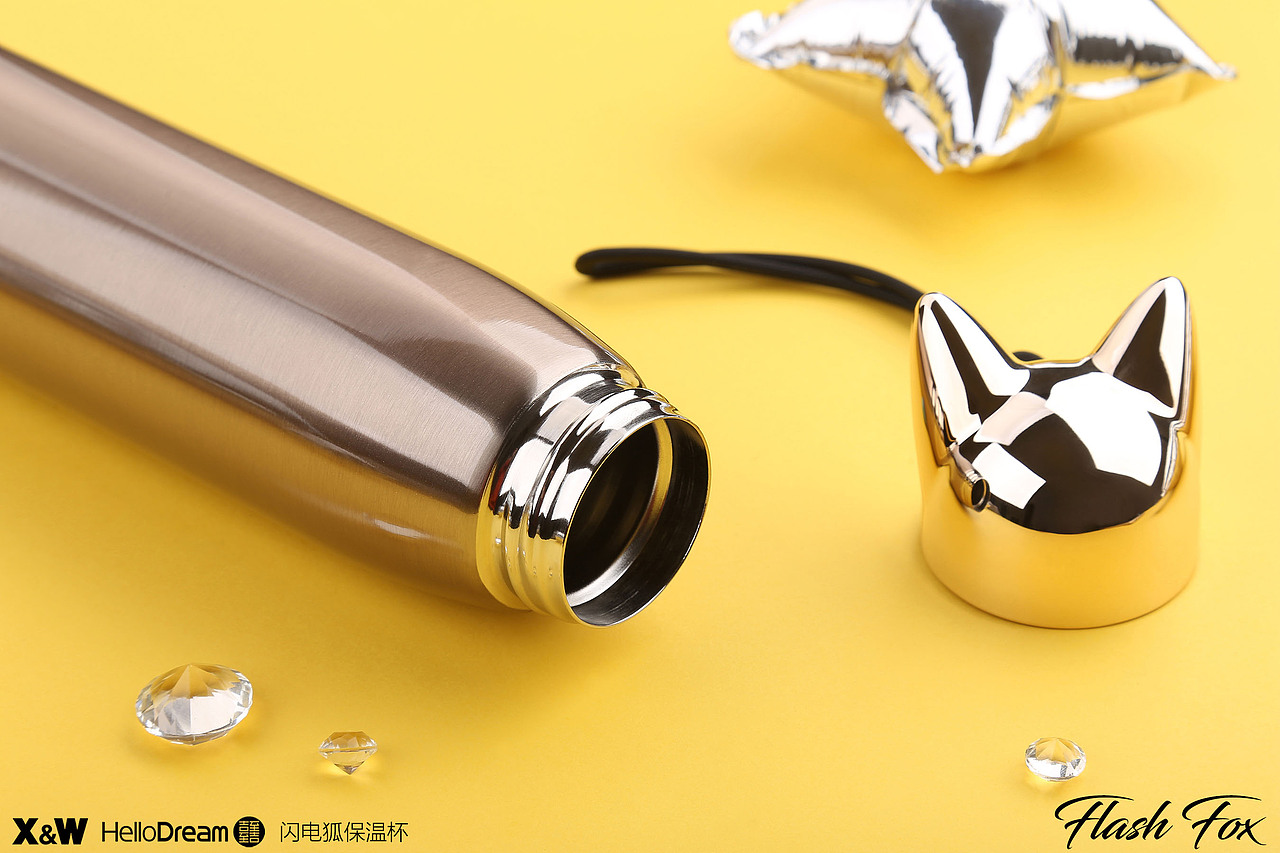 HelloDream【闪电狐保温杯】官方产品拍摄图（图ZMTA5MzcyMTk2） - 产品摄影 - 站酷设计师上诚HelloDream原创素材 - 站酷ZCOOL